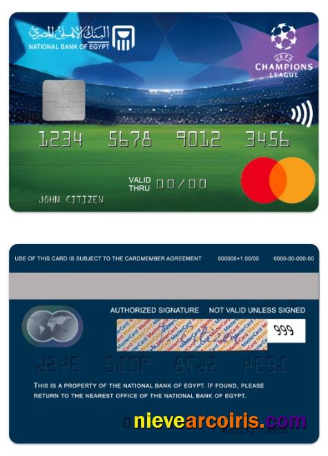 Egypt National Bank of Egypt UEFA Champions League mastercard
